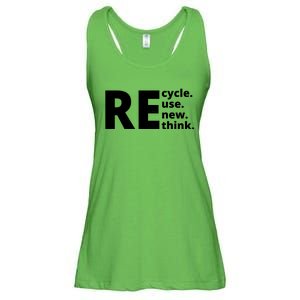 Recycle Reuse Renew Rethink Ladies Essential Flowy Tank