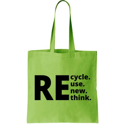 Recycle Reuse Renew Rethink Bag