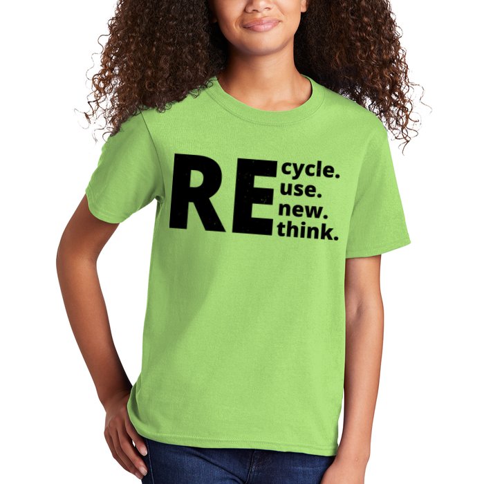 Recycle Reuse Renew Rethink Kids T-Shirt
