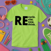 Recycle Reuse Renew Rethink Kids T-Shirt