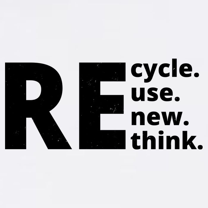 Recycle Reuse Renew Rethink Garment-Dyed Sweatshirt
