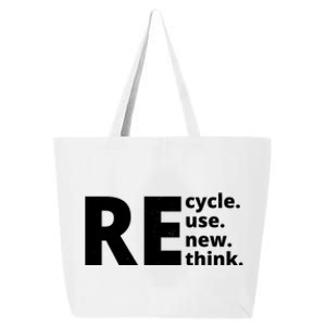 Recycle Reuse Renew Rethink 25L Jumbo Tote