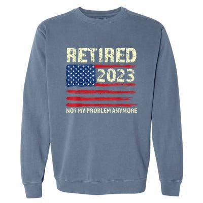 Retired  Retirement Garment-Dyed Sweatshirt