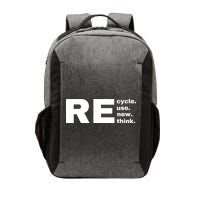 Recycle Reuse Renew Rethink Crisis Environmental Activism Earth Day Vector Backpack