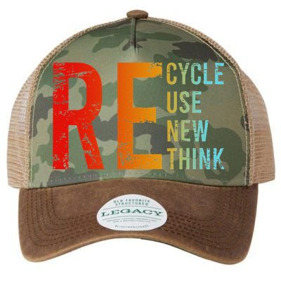 Recycle Reuse Renew Rethink Activism Environmental Crisis Legacy Tie Dye Trucker Hat