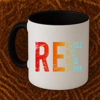 Recycle Reuse Renew Rethink Activism Environmental Crisis Mug