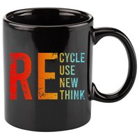 Recycle Reuse Renew Rethink Activism Environmental Crisis 11oz C Handle Ceramic Mug