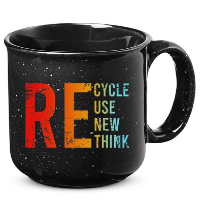 Recycle Reuse Renew Rethink Activism Environmental Crisis 15oz Campfire Ceramic Mug
