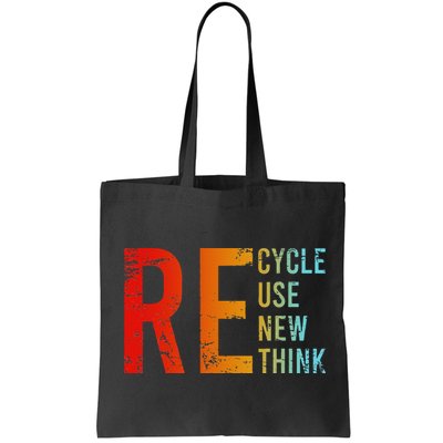 Recycle Reuse Renew Rethink Activism Environmental Crisis Bag
