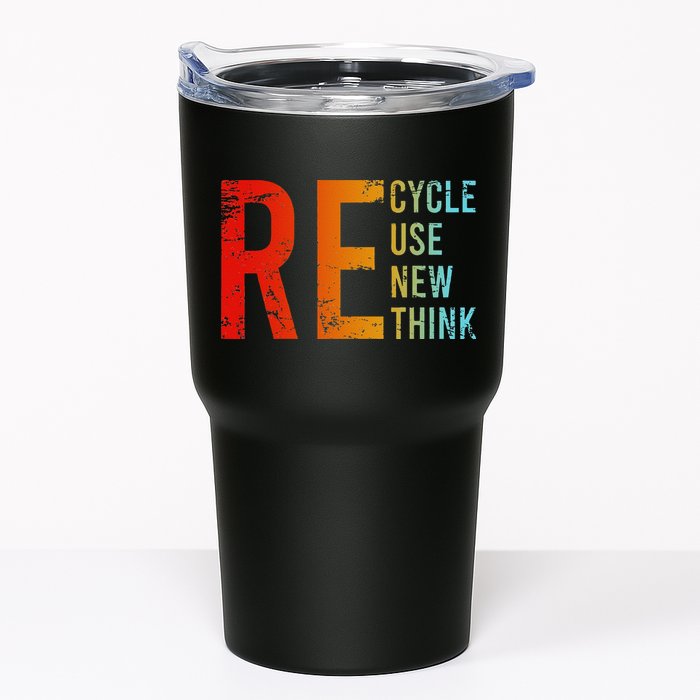 Recycle Reuse Renew Rethink Activism Environmental Crisis Tumbler
