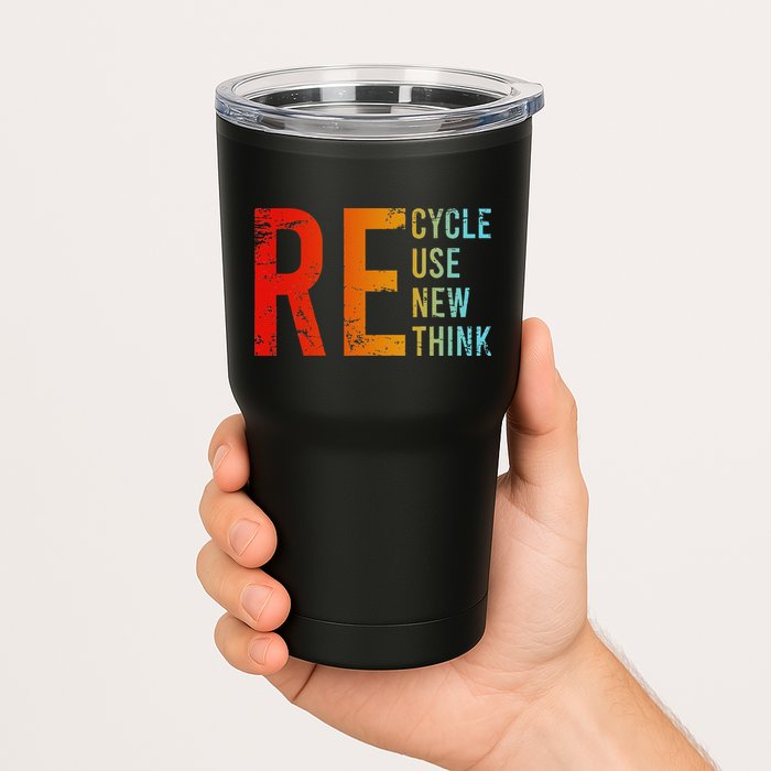 Recycle Reuse Renew Rethink Activism Environmental Crisis Tumbler