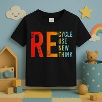 Recycle Reuse Renew Rethink Activism Environmental Crisis Toddler T-Shirt