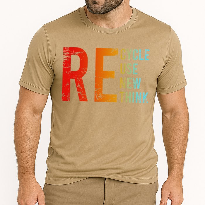 Recycle Reuse Renew Rethink Activism Environmental Crisis Performance Shirt