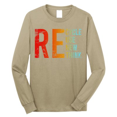 Recycle Reuse Renew Rethink Activism Environmental Crisis Long Sleeve Shirt