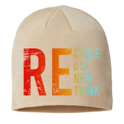 Recycle Reuse Renew Rethink Activism Environmental Crisis Sustainable Beanie