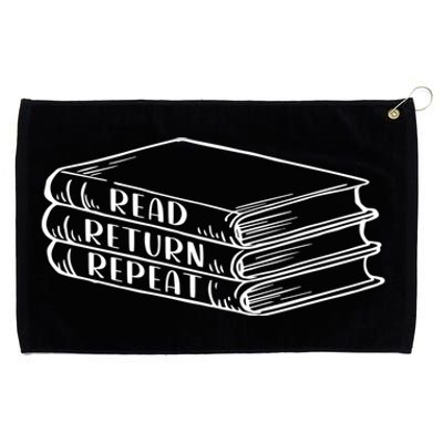 Read Return Repeat School Librarian Library Worker Gift Grommeted Golf Towel