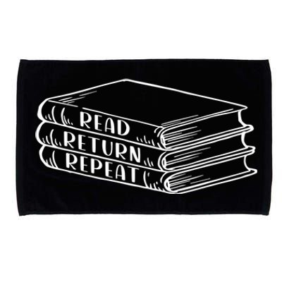 Read Return Repeat School Librarian Library Worker Gift Microfiber Hand Towel