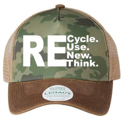 Recycle Reuse Renew Re Rethink Legacy Tie Dye Trucker Hat