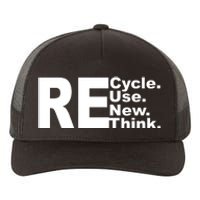 Recycle Reuse Renew Re Rethink Yupoong Adult 5-Panel Trucker Hat