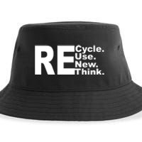 Recycle Reuse Renew Re Rethink Sustainable Bucket Hat