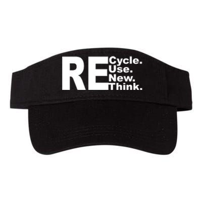 Recycle Reuse Renew Re Rethink Valucap Bio-Washed Visor