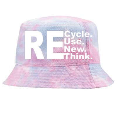 Recycle Reuse Renew Re Rethink Tie-Dyed Bucket Hat