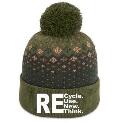 Recycle Reuse Renew Re Rethink The Baniff Cuffed Pom Beanie