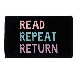 Read Return Repeat Funny Library Funny Gift Microfiber Hand Towel