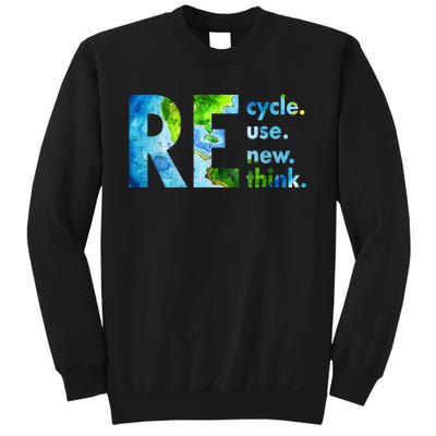 Recycle Reuse Renew Rethink Earth Day Environmental Activism Sweatshirt