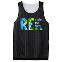 Recycle Reuse Renew Rethink Earth Day Environmental Activism Mesh Reversible Basketball Jersey Tank