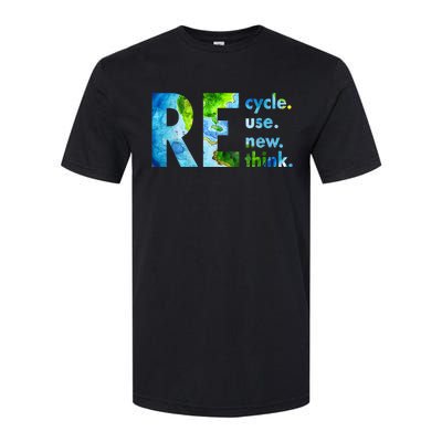 Recycle Reuse Renew Rethink Earth Day Environmental Activism Softstyle CVC T-Shirt