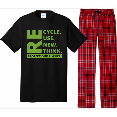 Recycle Reuse Renew Rethink Protect Our Planet Earth Day Pajama Set