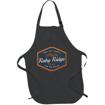 Remember Ruby Ridge 1992. I Will Not Comply Full-Length Apron With Pockets