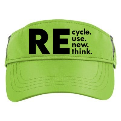 Recycle Reuse Renew Rethink Crisis Environmental Activism Adult Drive Performance Visor