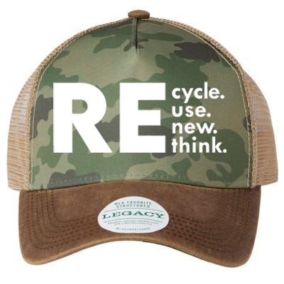 Recycle Reuse Renew Rethink Crisis Environmental Activism Legacy Tie Dye Trucker Hat