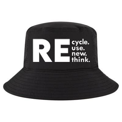 Recycle Reuse Renew Rethink Crisis Environmental Activism Cool Comfort Performance Bucket Hat