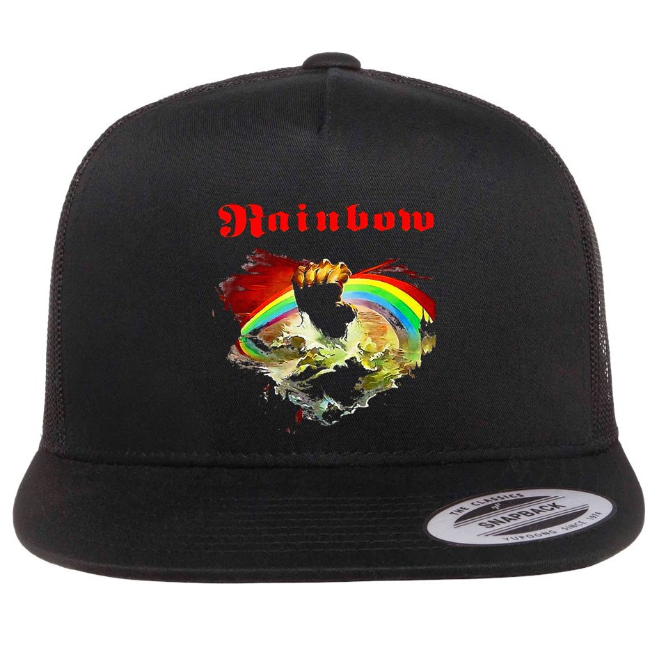 Rainbow Rising Ritchie Blackmore Rock Flat Bill Trucker Hat