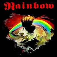 Rainbow Rising Ritchie Blackmore Rock Pom Pom 12in Knit Beanie