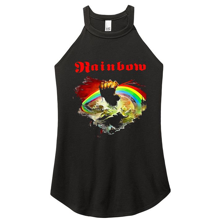 Rainbow Rising Ritchie Blackmore Rock Women's Perfect Tri Rocker Tank