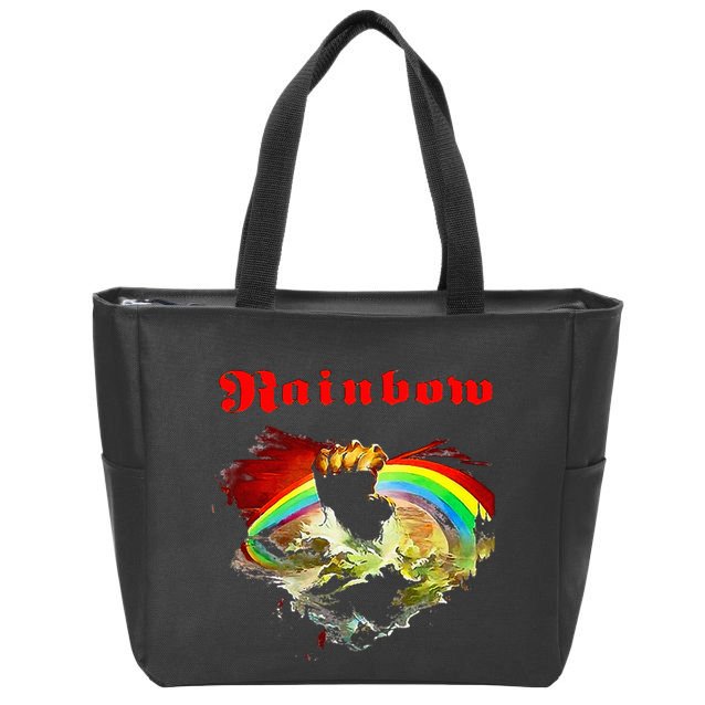 Rainbow Rising Ritchie Blackmore Rock Zip Tote Bag