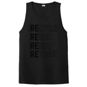 Recycle Reuse Renew Rethink Crisis Environmental Activism Funny PosiCharge Competitor Tank