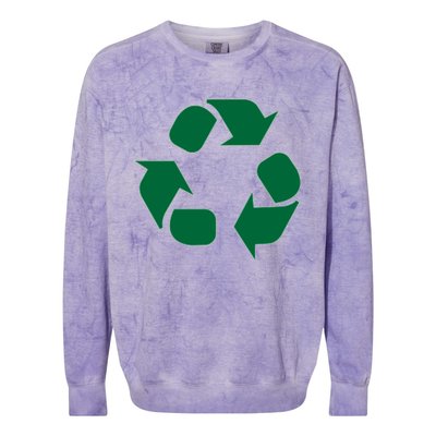 Reduce Reuse Recycle Sign Symbol Funny Gift Colorblast Crewneck Sweatshirt