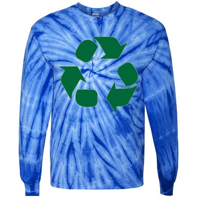 Reduce Reuse Recycle Sign Symbol Funny Gift Tie-Dye Long Sleeve Shirt