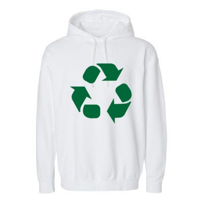 Reduce Reuse Recycle Sign Symbol Funny Gift Garment-Dyed Fleece Hoodie