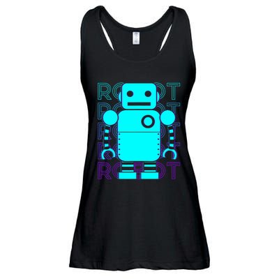 Robot Retro Ladies Essential Flowy Tank