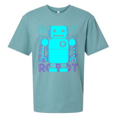 Robot Retro Sueded Cloud Jersey T-Shirt