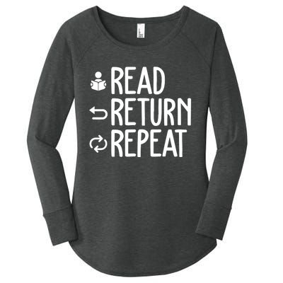 Read Retun Repeat A Funny Gift For Book Reading Lovers Librarian Bookworms Women's Perfect Tri Tunic Long Sleeve Shirt