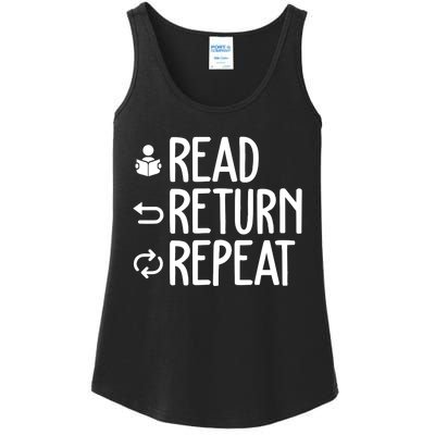 Read Retun Repeat A Funny Gift For Book Reading Lovers Librarian Bookworms Ladies Essential Tank