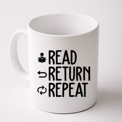 Read Retun Repeat A Funny Gift For Book Reading Lovers Librarian Bookworms Coffee Mug