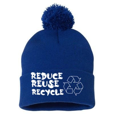 Reduce Reuse Recycle Gift Pom Pom 12in Knit Beanie